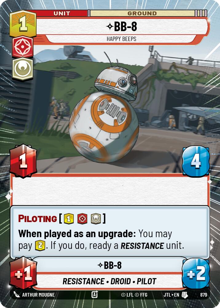BB-8 - Happy Beeps (879) (Hyperspace Foil) (879) [Jump to Lightspeed] | Eastridge Sports Cards & Games