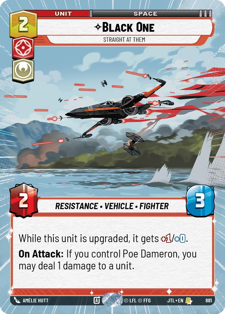 Black One - Straight At Them (881) (Hyperspace Foil) (881) [Jump to Lightspeed] | Eastridge Sports Cards & Games