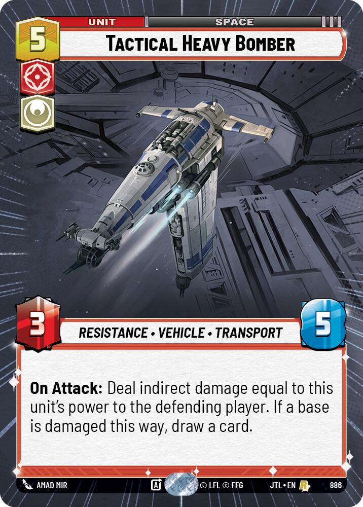 Tactical Heavy Bomber (886) (Hyperspace Foil) (886) [Jump to Lightspeed] | Eastridge Sports Cards & Games