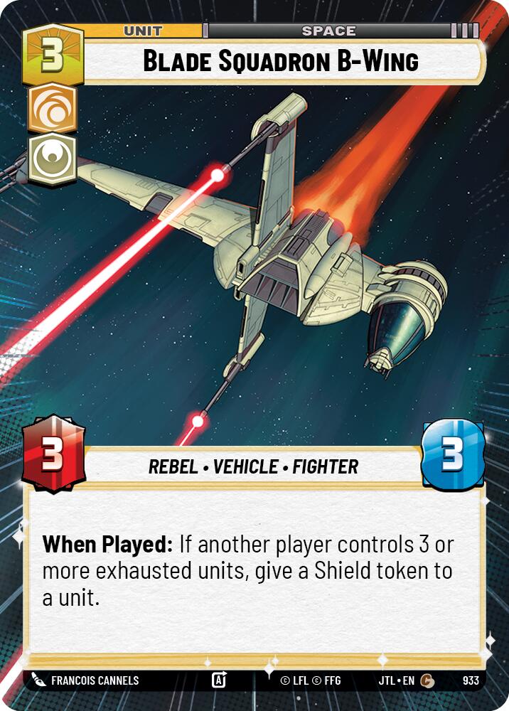 Blade Squadron B-Wing (933) (Hyperspace Foil) (933) [Jump to Lightspeed] | Eastridge Sports Cards & Games