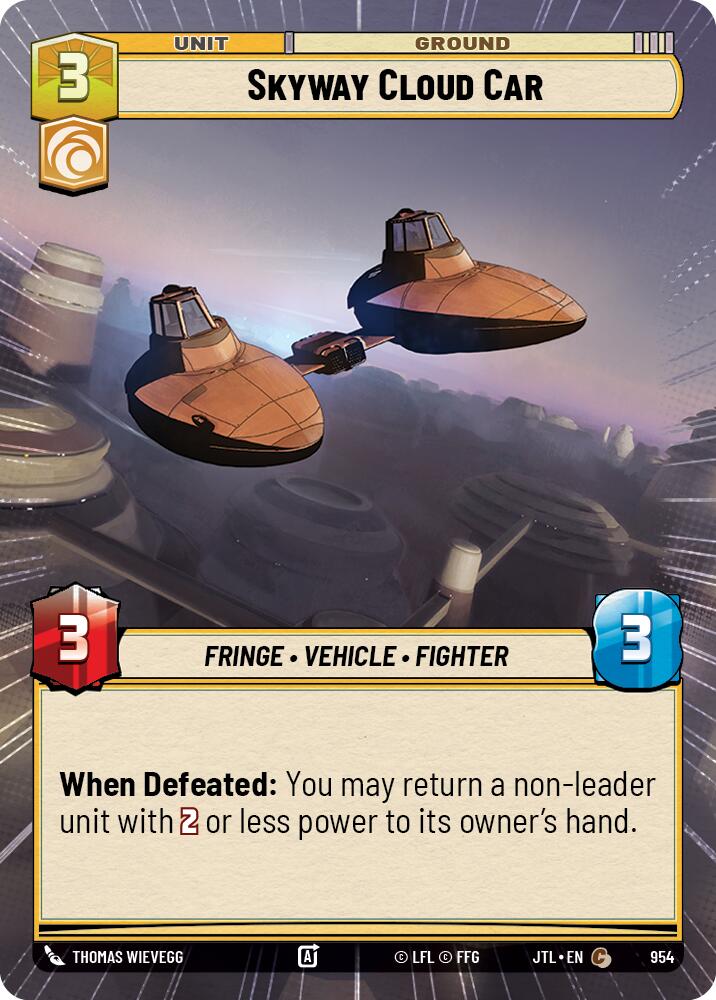 Skyway Cloud Car (954) (Hyperspace Foil) (954) [Jump to Lightspeed] | Eastridge Sports Cards & Games