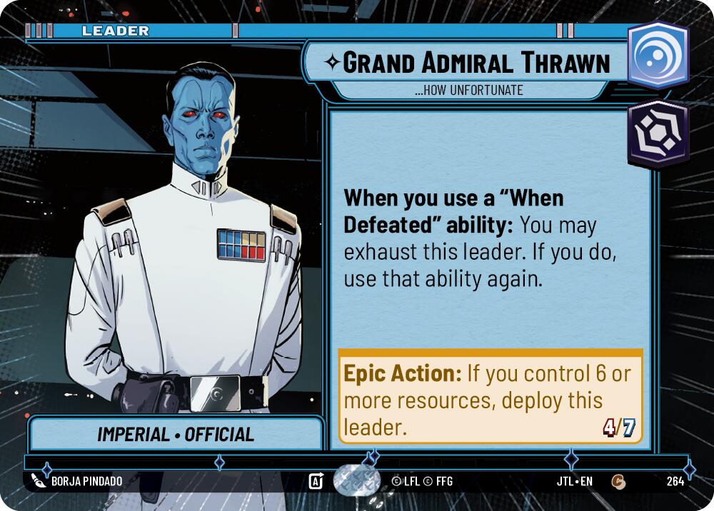 Grand Admiral Thrawn - ...How Unfortunate (264) (Hyperspace) (264) [Jump to Lightspeed] | Eastridge Sports Cards & Games
