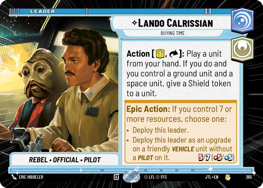 Lando Calrissian - Buying Time (265) (Hyperspace) (265) [Jump to Lightspeed] | Eastridge Sports Cards & Games