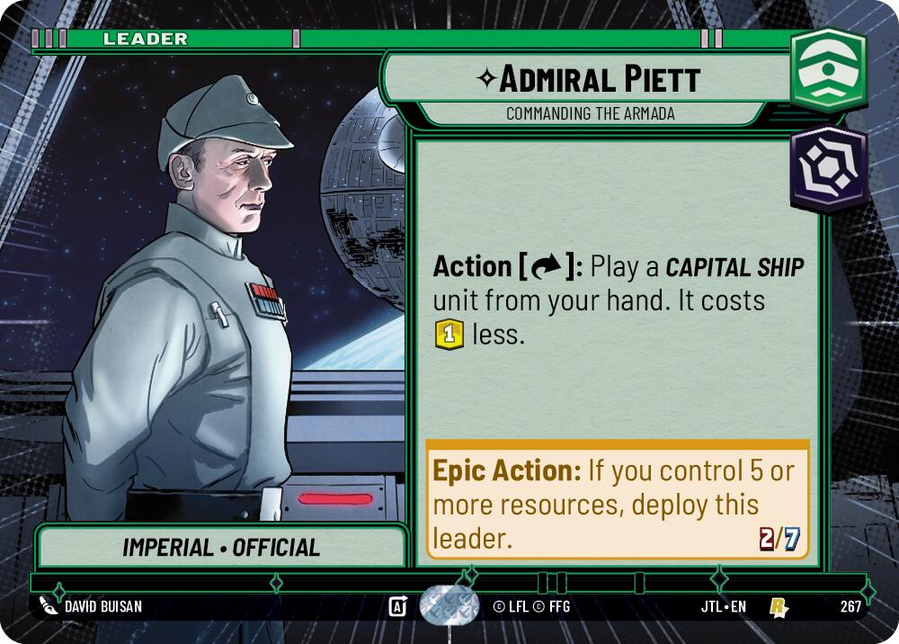 Admiral Piett - Commanding the Armada (267) (Hyperspace) (267) [Jump to Lightspeed] | Eastridge Sports Cards & Games