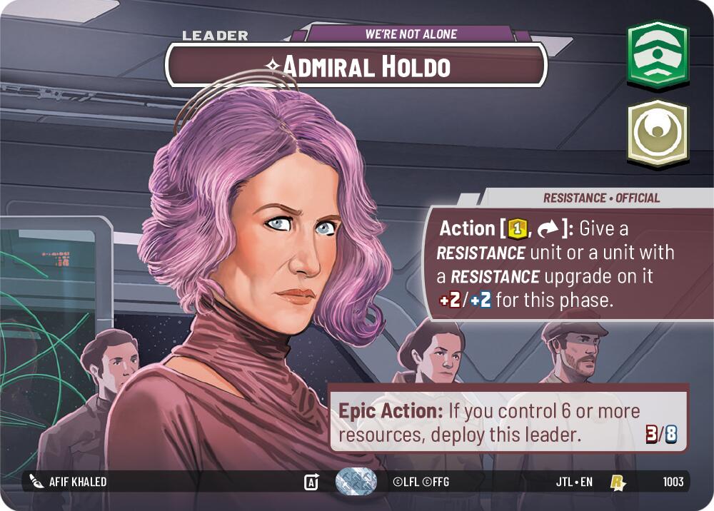Admiral Holdo - We're Not Alone (1003) (Showcase) (1003) [Jump to Lightspeed] | Eastridge Sports Cards & Games