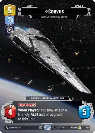 Corvus - Inferno Squadron Raider (Prestige) (1016) - Jump to Lightspeed