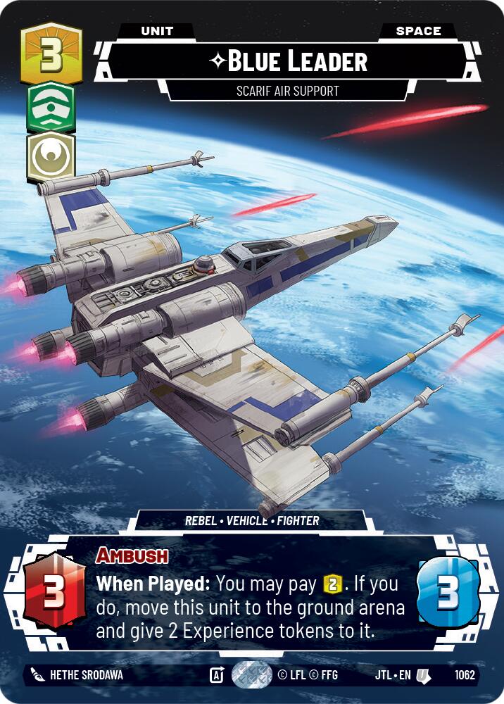 Blue Leader - Scarif Air Support (1062) (Prestige Foil) (1062) [Jump to Lightspeed] | Eastridge Sports Cards & Games