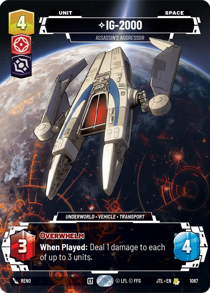 IG-2000 - Assassin's Aggressor (1067) (Prestige Foil) (1067) [Jump to Lightspeed] | Eastridge Sports Cards & Games