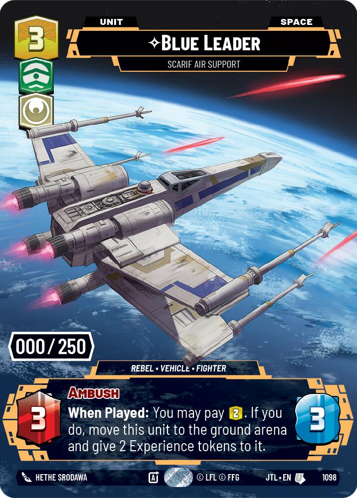 Blue Leader - Scarif Air Support (1098) (Serialized) (1098) [Jump to Lightspeed] | Eastridge Sports Cards & Games