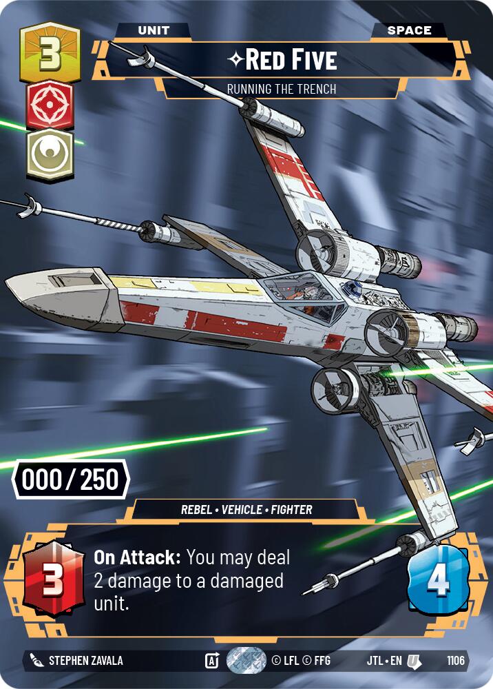 Red Five - Running the Trench (1106) (Serialized) (1106) [Jump to Lightspeed] | Eastridge Sports Cards & Games