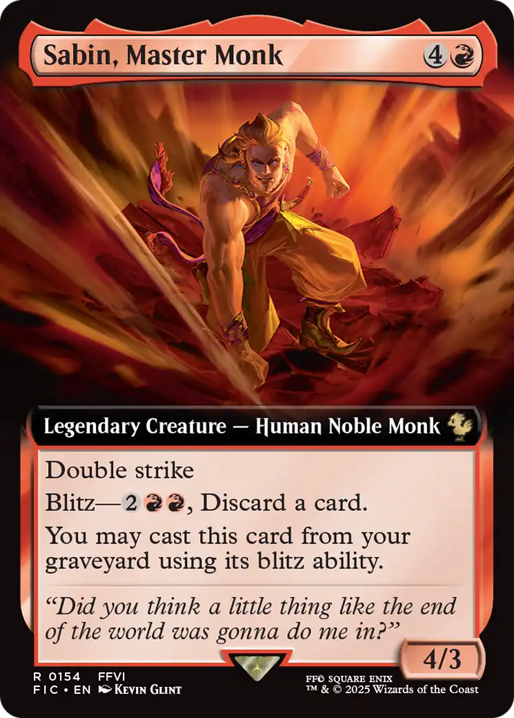 Sabin, Master Monk (Extended Art) [FINAL FANTASY Commander] | Eastridge Sports Cards & Games