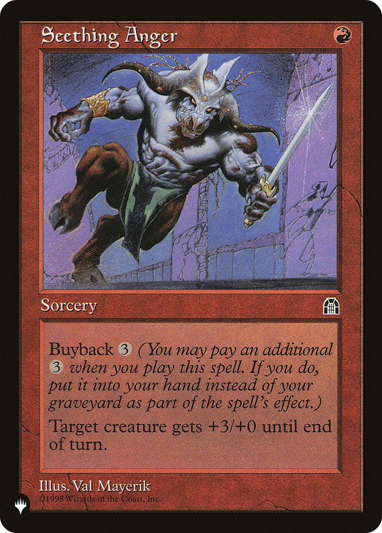 Seething Anger [The List] | Eastridge Sports Cards & Games