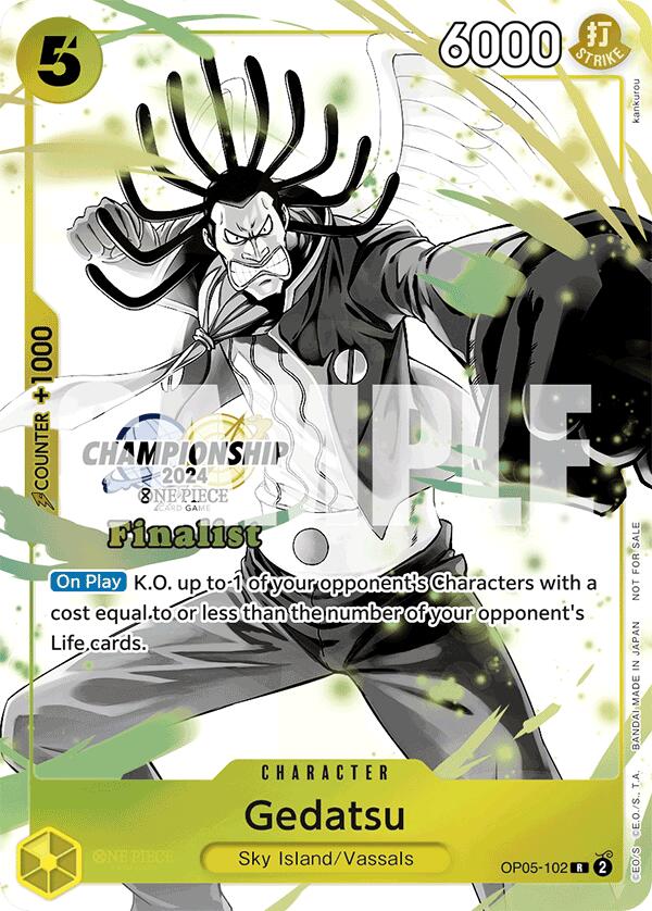 Gedatsu (Championship 2024 Card Set Vol. 2) [Finalist] [One Piece Promotion Cards] | Eastridge Sports Cards & Games