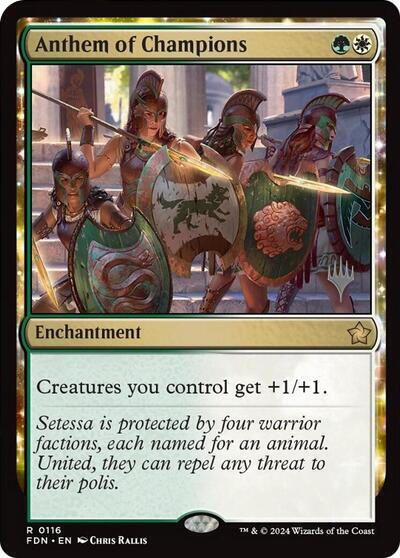 Anthem of Champions (Promo Pack) [Foundations Promos] | Eastridge Sports Cards & Games