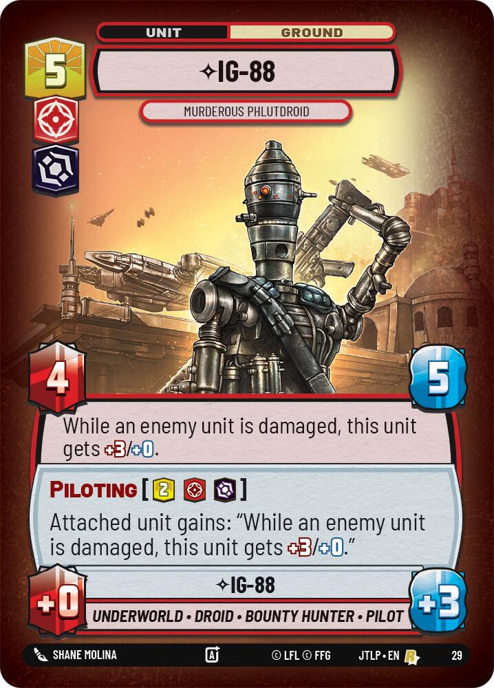 IG-88 - Murderous Phlutdroid (29) (29) [Jump to Lightspeed: Weekly Play] | Eastridge Sports Cards & Games