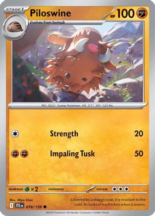 Piloswine (078/159) [Scarlet & Violet: Journey Together] | Eastridge Sports Cards & Games