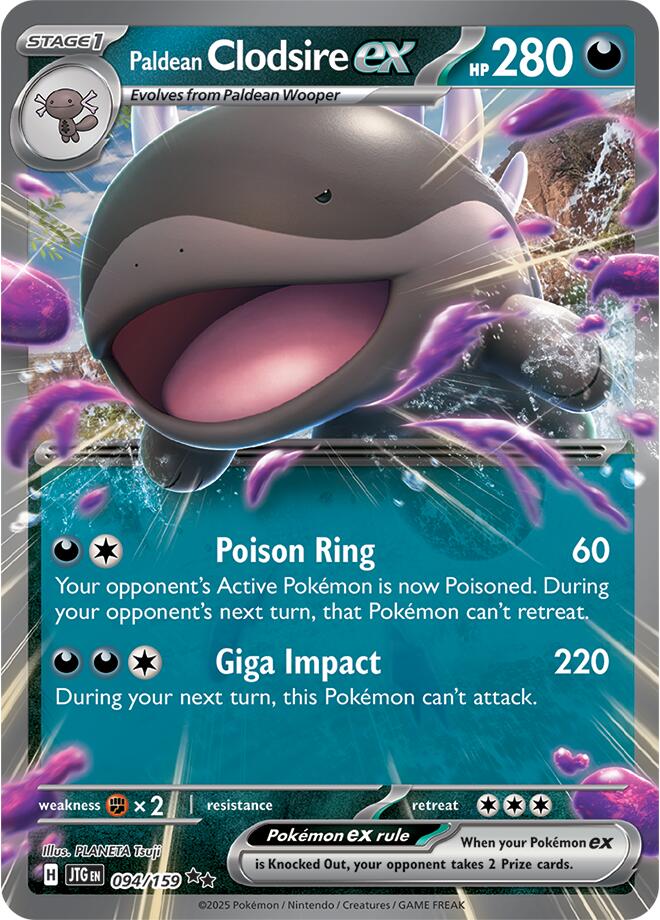 Paldean Clodsire ex (094/159) [Scarlet & Violet: Journey Together] | Eastridge Sports Cards & Games