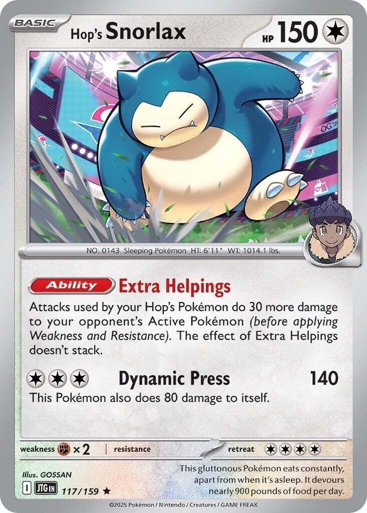 Hop's Snorlax (117/159) [Scarlet & Violet: Journey Together] | Eastridge Sports Cards & Games