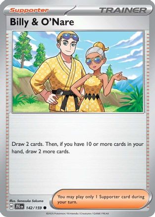 Billy & O'Nare (142/159) [Scarlet & Violet: Journey Together] | Eastridge Sports Cards & Games