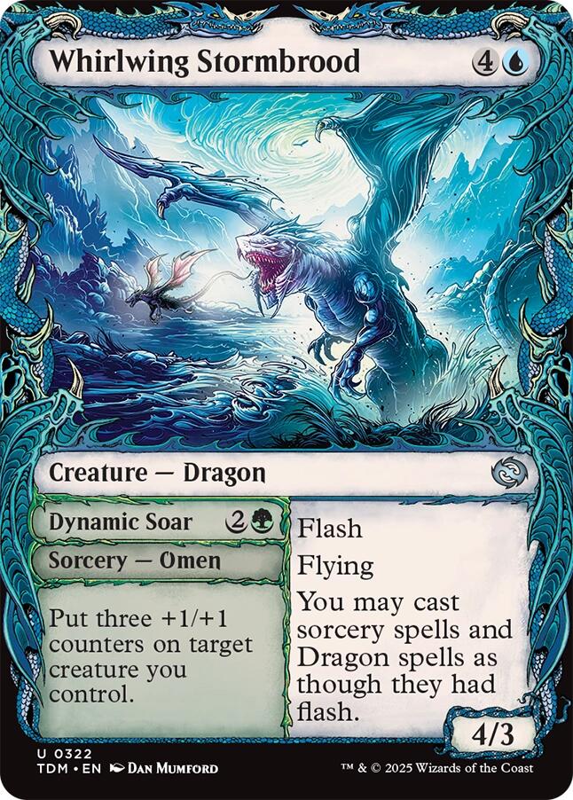 Whirlwing Stormbrood (Showcase) [Tarkir: Dragonstorm] | Eastridge Sports Cards & Games