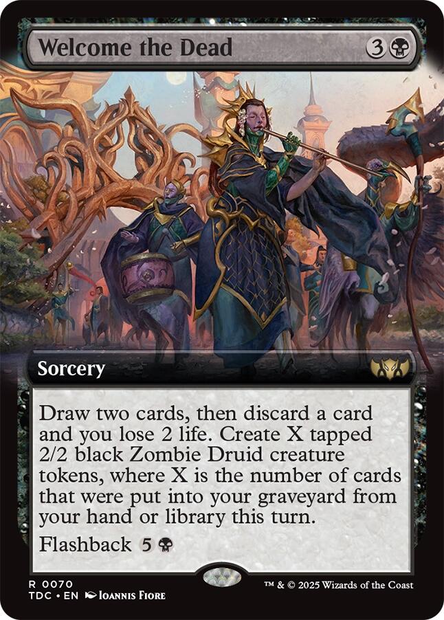 Welcome the Dead (Extended Art) [Tarkir: Dragonstorm Commander] | Eastridge Sports Cards & Games