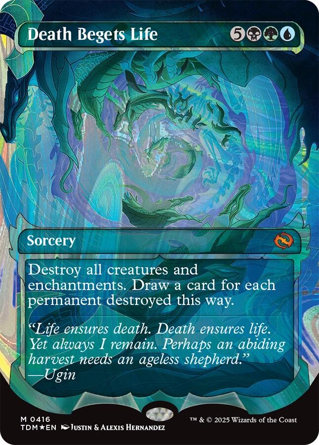 Death Begets Life (Showcase) (Halo Foil) [Tarkir: Dragonstorm] | Eastridge Sports Cards & Games