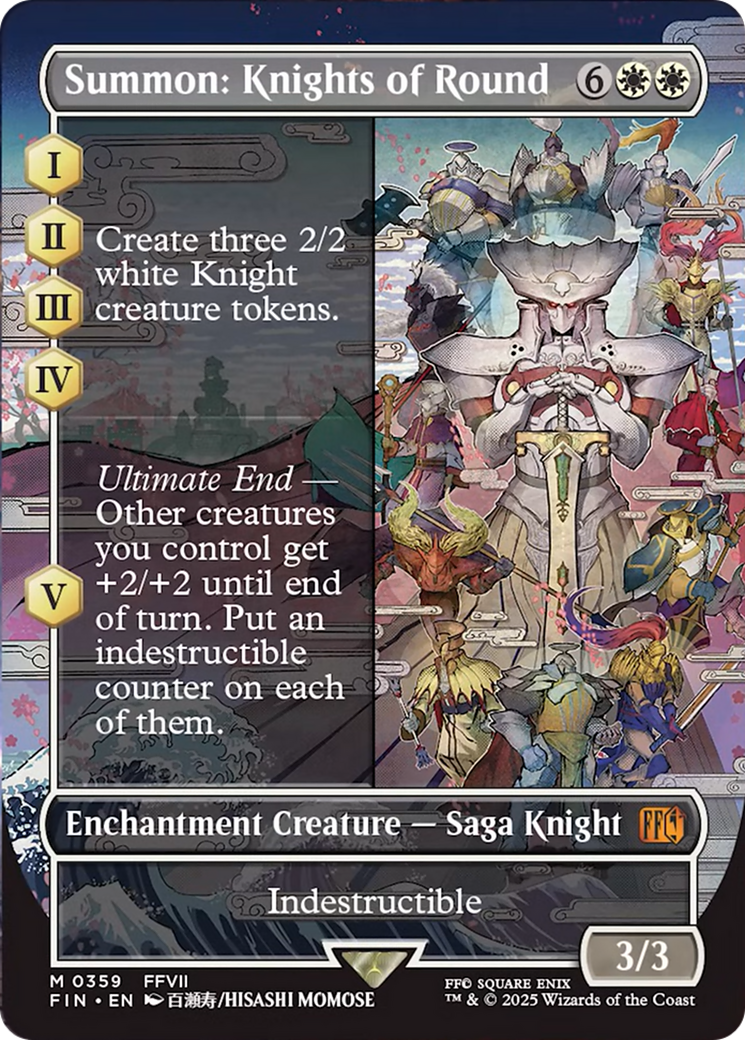 Summon: Knights of Round (Borderless) [FINAL FANTASY] | Eastridge Sports Cards & Games