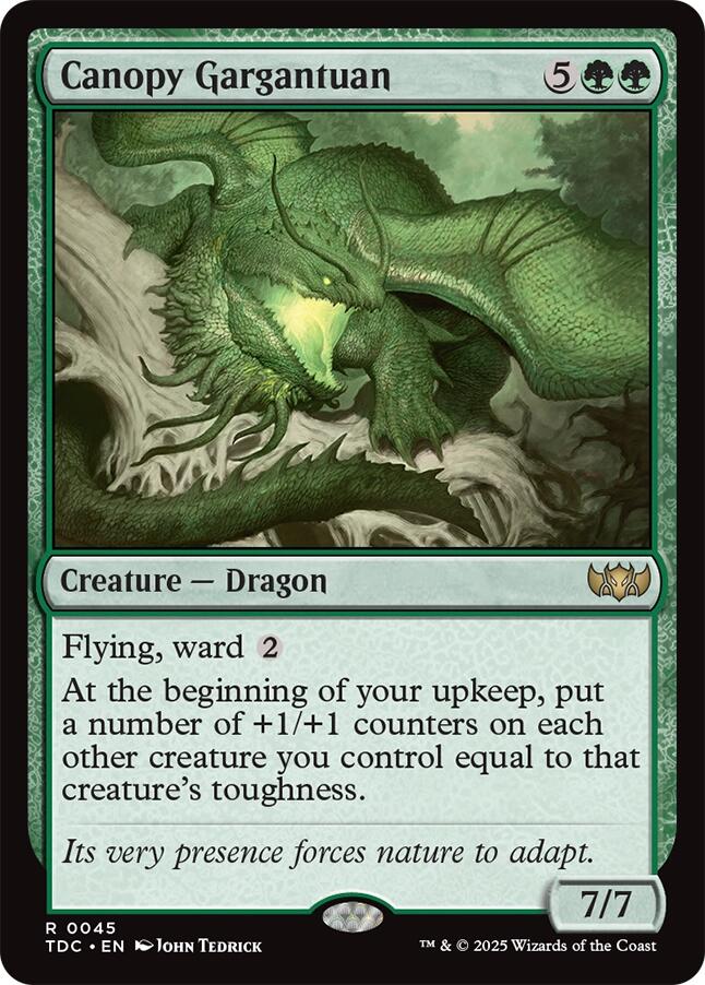 Canopy Gargantuan [Tarkir: Dragonstorm Commander] | Eastridge Sports Cards & Games