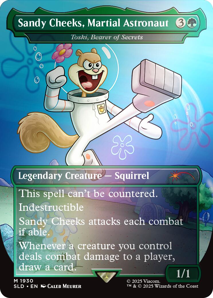 Sandy Cheeks, Martial Astronaut - Toski, Bearer of Secrets (Rainbow Foil) [Secret Lair Drop Series] | Eastridge Sports Cards & Games