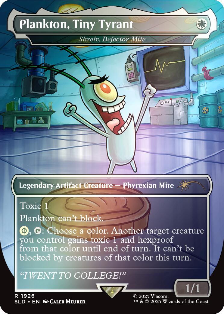 Plankton, Tiny Tyrant - Shrelv, Defector Mite (Rainbow Foil) [Secret Lair Drop Series] | Eastridge Sports Cards & Games