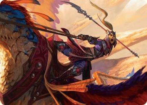 Dragonback Lancer Art Card (3/54) [Tarkir: Dragonstorm Art Series] | Eastridge Sports Cards & Games