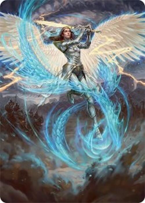 Elspeth, Storm Slayer Art Card (49/54) [Tarkir: Dragonstorm Art Series] | Eastridge Sports Cards & Games