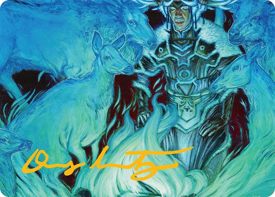 Unending Whisper Art Card (9/54) (Gold-Stamped Signature) [Tarkir: Dragonstorm Art Series] | Eastridge Sports Cards & Games