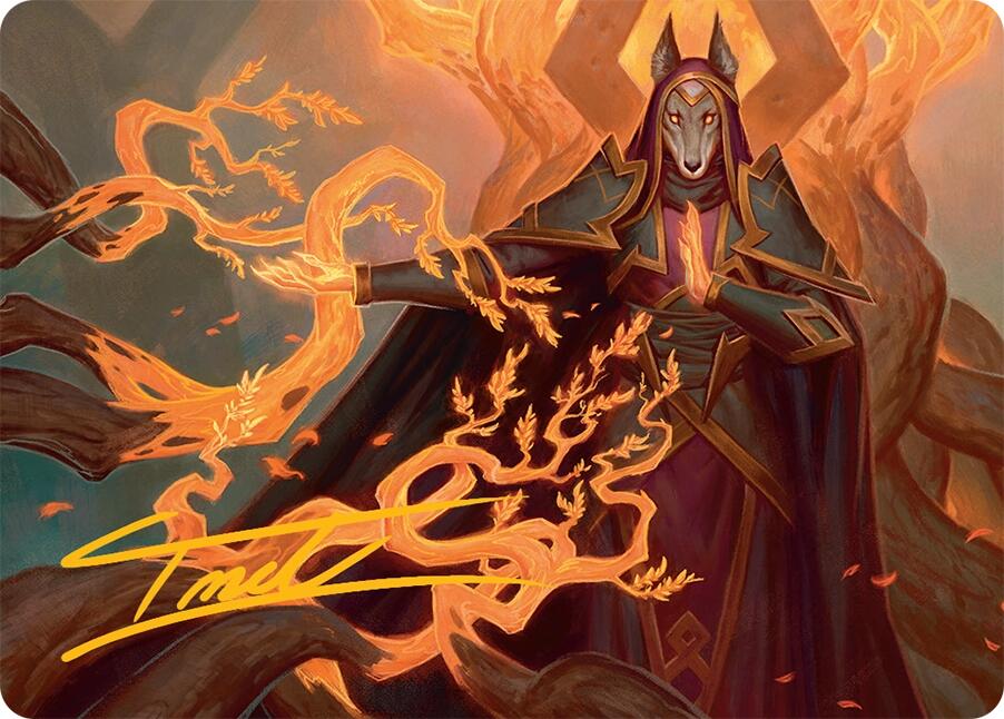 Abzan Devotee Art Card (10/54) (Gold-Stamped Signature) [Tarkir: Dragonstorm Art Series] | Eastridge Sports Cards & Games