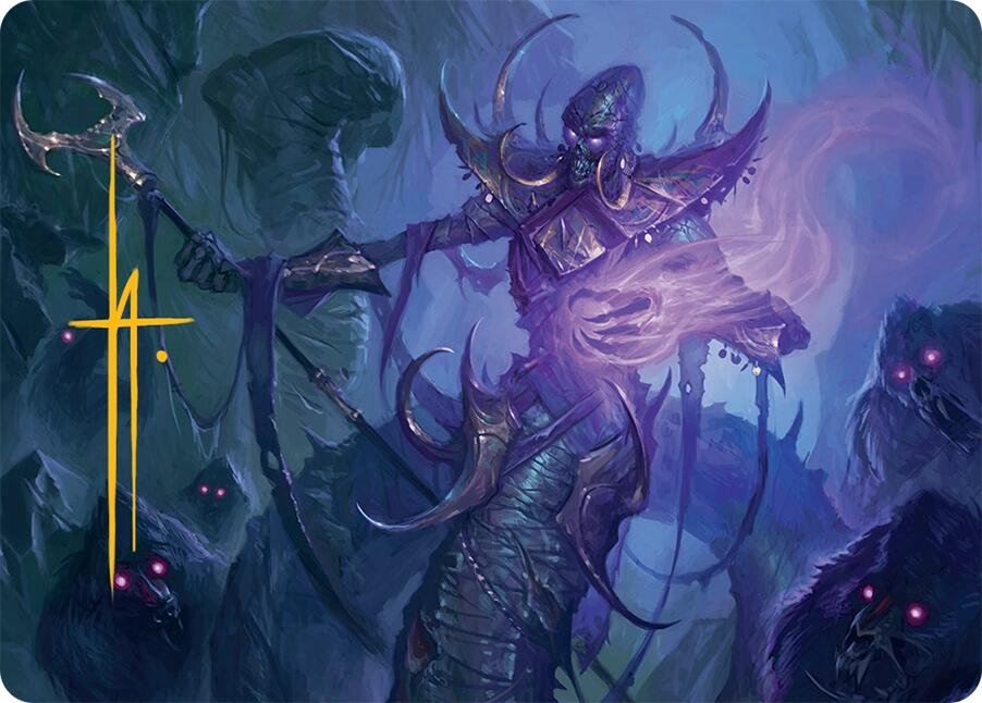 Sidisi, Regent of the Mire Art Card (14/54) (Gold-Stamped Signature) [Tarkir: Dragonstorm Art Series] | Eastridge Sports Cards & Games