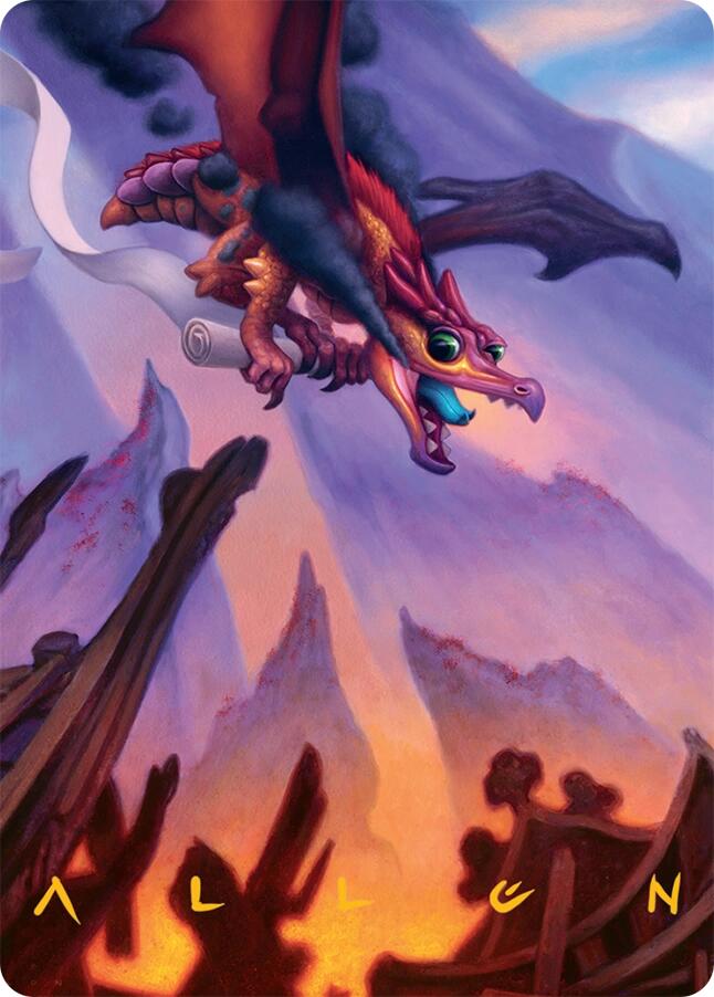 Scavenger Regent Art Card (45/54) (Gold-Stamped Signature) [Tarkir: Dragonstorm Art Series] | Eastridge Sports Cards & Games