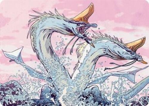Twinmaw Stormbrood Art Card (39/54) [Tarkir: Dragonstorm Art Series] | Eastridge Sports Cards & Games