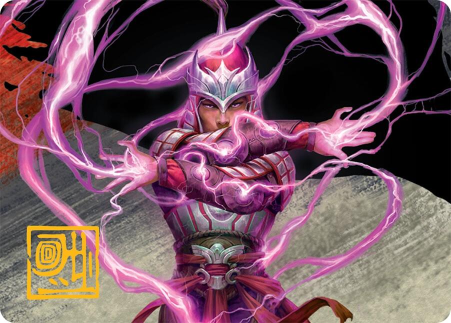 All-Out Assault Art Card (43/54) (Gold-Stamped Signature) [Tarkir: Dragonstorm Art Series] | Eastridge Sports Cards & Games