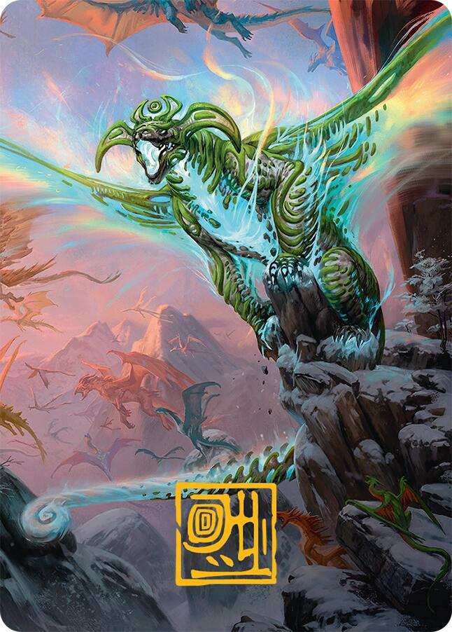 Ureni of the Unwritten Art Card (51/54) (Gold-Stamped Signature) [Tarkir: Dragonstorm Art Series] | Eastridge Sports Cards & Games
