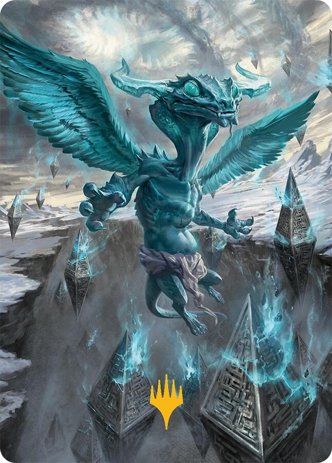 Ugin, Eye of the Storms Art Card (47/54) (Gold-Stamped Signature) [Tarkir: Dragonstorm Art Series] | Eastridge Sports Cards & Games
