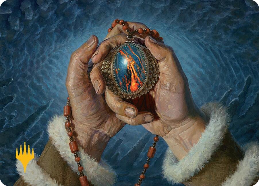 Mox Jasper Art Card (28/54) (Gold-Stamped) [Tarkir: Dragonstorm Art Series] | Eastridge Sports Cards & Games