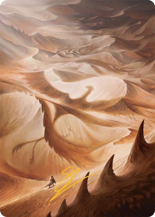 Plains Art Card (30/54) (Gold-Stamped Signature) [Tarkir: Dragonstorm Art Series] | Eastridge Sports Cards & Games