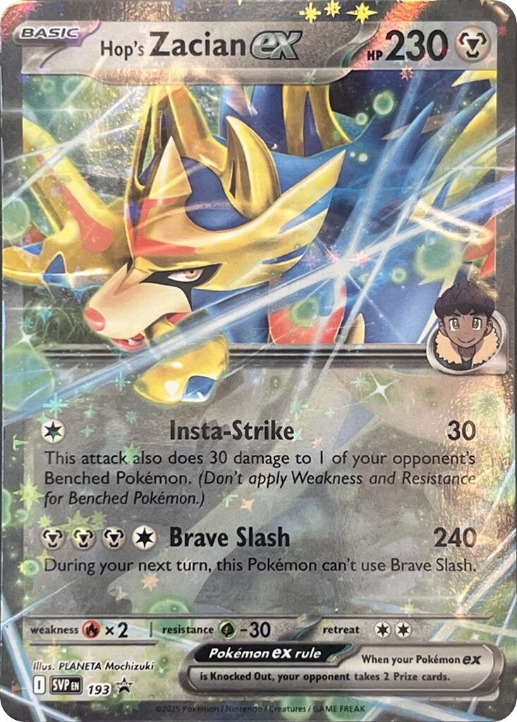 Hop's Zacian ex (SVP193) [Scarlet & Violet: Black Star Promos] | Eastridge Sports Cards & Games