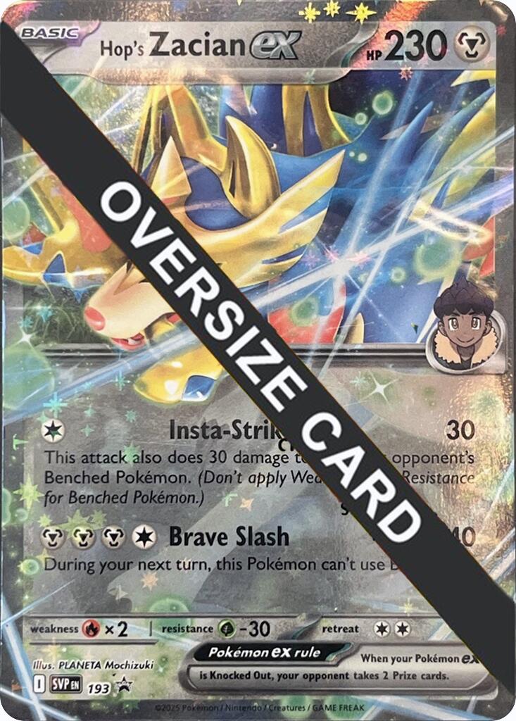 Hop's Zacian ex (SVP193) (Jumbo Card) [Scarlet & Violet: Black Star Promos] | Eastridge Sports Cards & Games