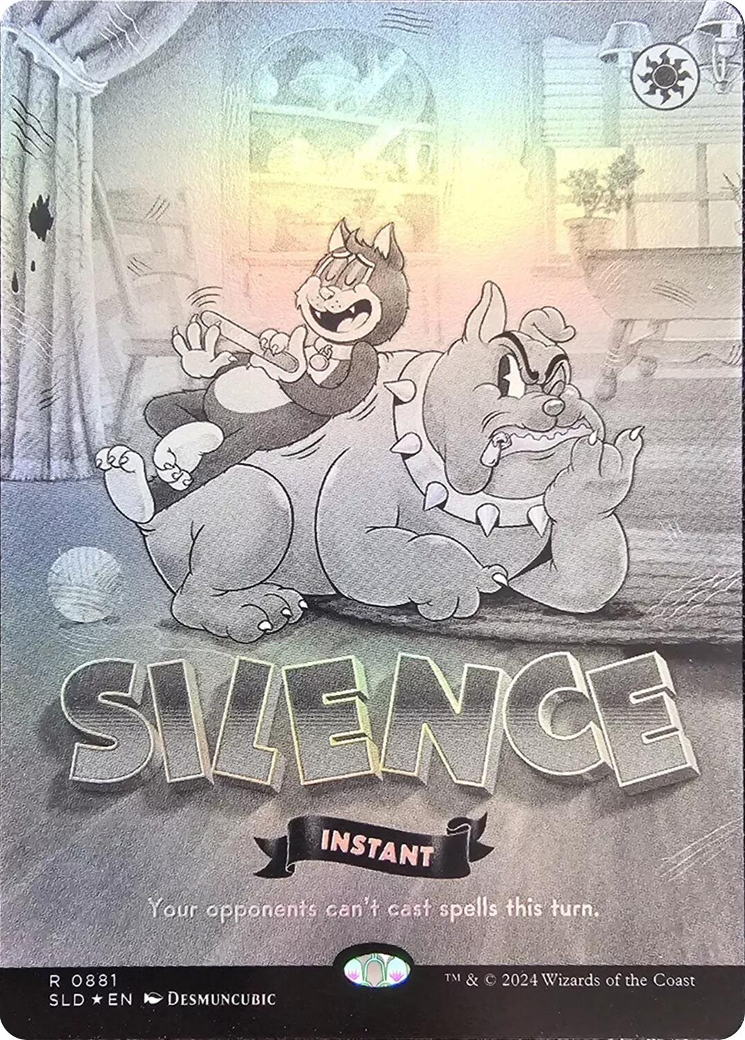 Silence (0881) (Black & White Foil) [Secret Lair Drop Series] | Eastridge Sports Cards & Games