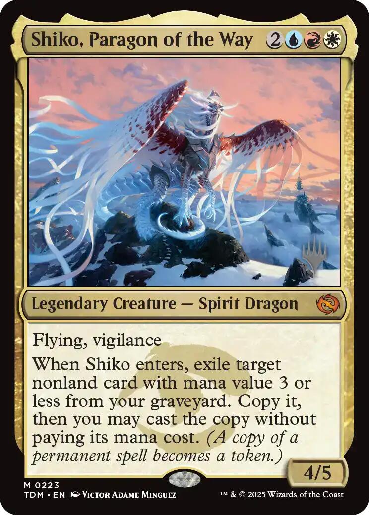 Shiko, Paragon of the Way [Tarkir: Dragonstorm Promos] | Eastridge Sports Cards & Games