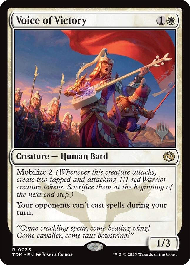 Voice of Victory [Tarkir: Dragonstorm Promos] | Eastridge Sports Cards & Games