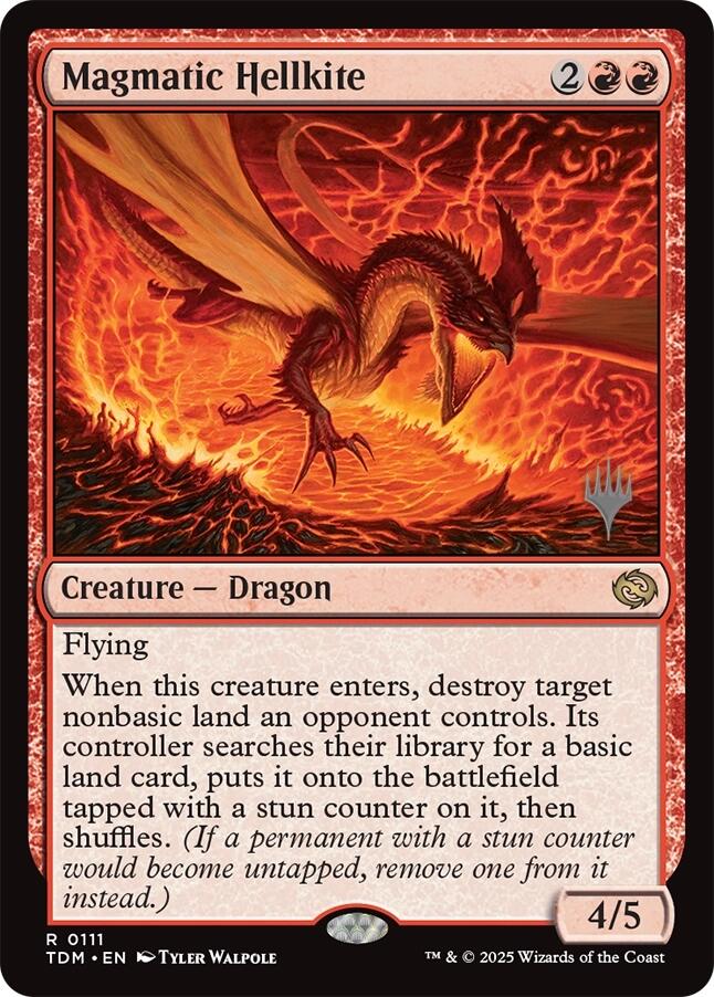 Magmatic Hellkite [Tarkir: Dragonstorm Promos] | Eastridge Sports Cards & Games