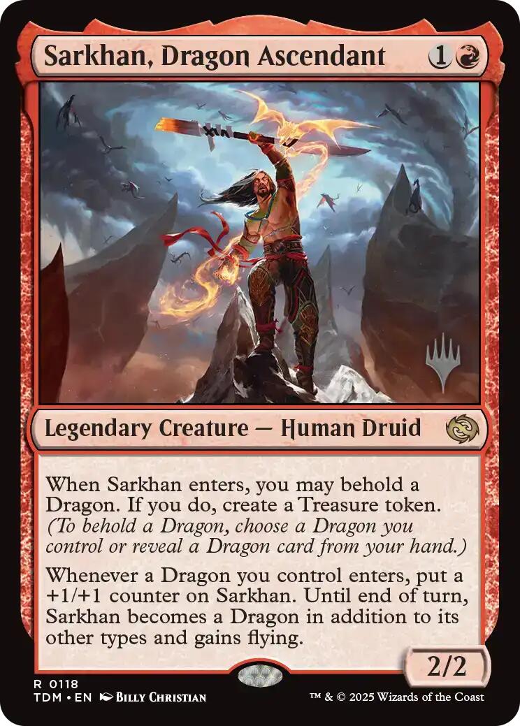Sarkhan, Dragon Ascendant [Tarkir: Dragonstorm Promos] | Eastridge Sports Cards & Games