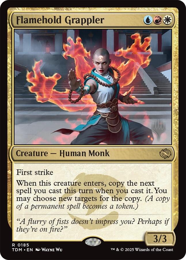 Flamehold Grappler [Tarkir: Dragonstorm Promos] | Eastridge Sports Cards & Games